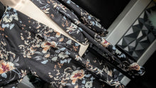 Load image into Gallery viewer, Tahari Black Floral Kimono Duster Cover Up SM-MD

