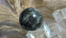 Load image into Gallery viewer, 1.5&quot; Mini Labradorite Flash Sphere with Stand
