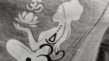 Load image into Gallery viewer, Custom Pressed &quot;Ohm&quot; Namaste Yoga Lotus Shirt SM
