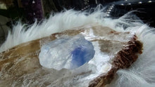 Load image into Gallery viewer, Rare Blue Halite Crystal in Display Case
