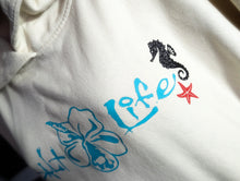 Load image into Gallery viewer, Mermaid &amp; Shark Ocean Vibes Glitter Hoodie 2XL
