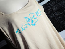 Load image into Gallery viewer, Ocean Vibes Hibiscus Flower Rouched Midi Dress XXXL
