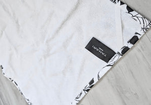Tahari Rose & Skull Face Cloth or Dish Towel