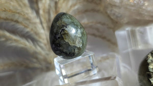 1" Mini Labradorite Flash Crystal Egg with Stand
