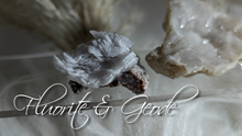Load image into Gallery viewer, 2&quot; Druzy Geode &amp; Arizona Fluorite Crystal Cluster

