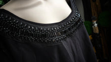 Load image into Gallery viewer, Lane Bryant Black Cowl Beaded Long Sweater XL-2XL
