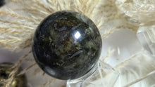 Load image into Gallery viewer, 2.5&quot; Labradorite Flash Sphere with Stand
