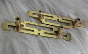 Asian Style Gold Handles x2 (bolts Included)