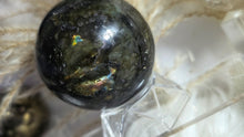 Load image into Gallery viewer, 2.5&quot; Labradorite Flash Sphere with Stand
