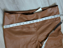 Load image into Gallery viewer, Matteson Coffee Tan Pu Leather Pants sz12/XL NWT
