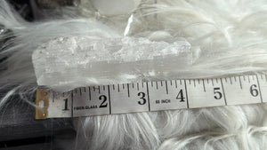 4" Utah Ice Selenite Crystal Log