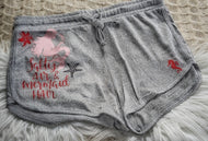 Salt Life Mermaid Vinyl Decal Pressed Shorts LG