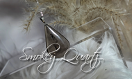 Smokey Quartz Crystal Stainless Steel Necklace