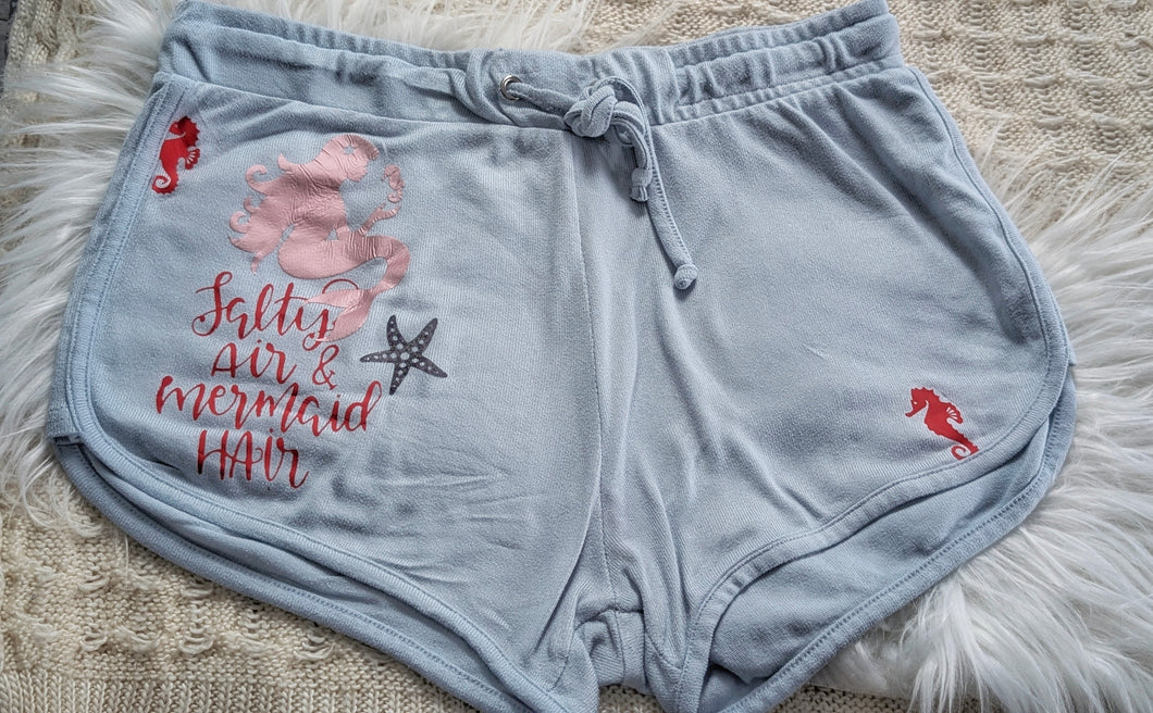 Salt Life Mermaid Vinyl Decal Pressed Shorts LG