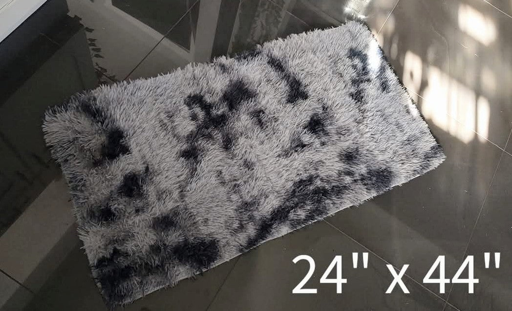 Grey Faux Fur Rug