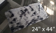 Grey Faux Fur Rug