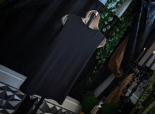 Load image into Gallery viewer, Black Tahari Blouse Tank Top LG
