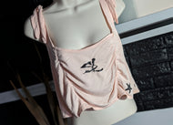 Ocean Vibes Glitter Starfish Crop Top LG-XL NWT