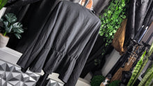 Load image into Gallery viewer, Monroe &amp; Main Black Kimono Wrap Blouse XL
