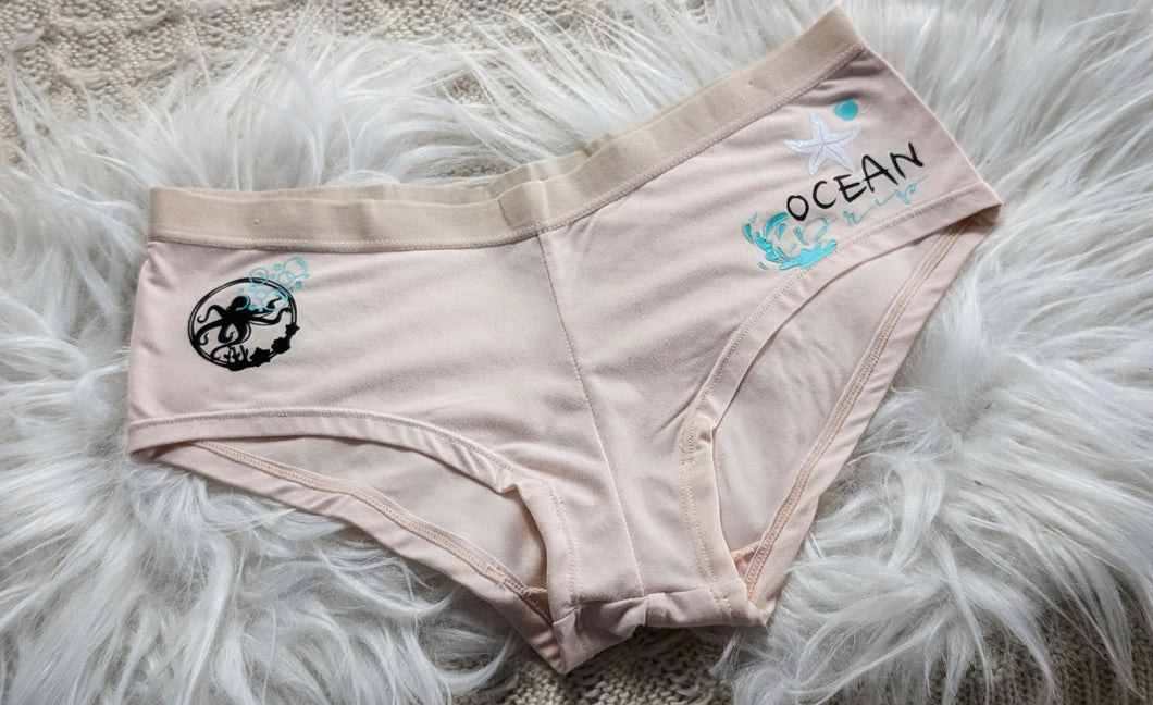Ocean Drip Custom Pressed Octopus Panties Underwear SM
