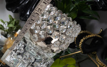 Load image into Gallery viewer, Glass &amp; Bling Candle Holder &amp; Chrome Bling Planter
