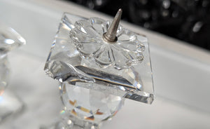 Vintage Swarovski Crystal Candle Holders 2pcs **CHIPS**
