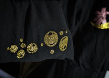 Load image into Gallery viewer, Ocean Vibes Hibiscus Bubbles Black Dress LG-XL
