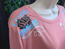 Load image into Gallery viewer, Coral Cancer Strong Silky Long Sleeve Top XL

