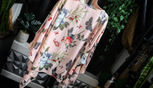Load image into Gallery viewer, Belle Dame Sheer Floral Butterfly Shawl Top O/S
