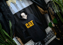 Load image into Gallery viewer, Black Caterpillar CAT Logo Extra Thick Hoodie XL
