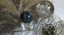 Load image into Gallery viewer, 1.5&quot; Mini Labradorite Flash Sphere with Stand
