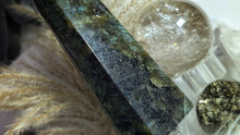 Load image into Gallery viewer, 7&quot; Labradorite Flash Crystal Tower (chipped tip)
