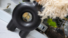 Load image into Gallery viewer, Pampas Grass Arrangement in Black Donut Vase
