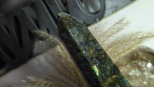 Load image into Gallery viewer, 7&quot; Labradorite Flash Crystal Tower (chipped tip)
