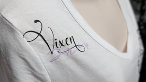 White Vixen Drip Gothic Glitter Apothecary Shirt MD