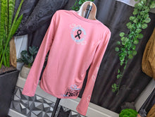 Load image into Gallery viewer, Coral Cancer Strong Silky Long Sleeve Top SM
