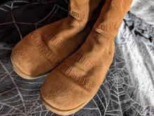 Load image into Gallery viewer, Tan Suede Juicy Couture Winter Tall Boots sz9
