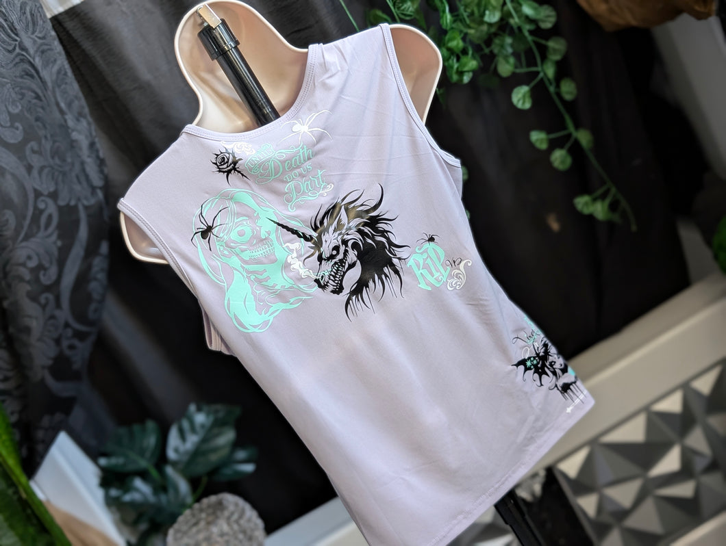 Purple Vixen Drip Gothic Butterfly Tank Top LG