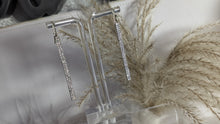 Load image into Gallery viewer, Cubic Zirconia Rectangular Drop Earrings (Stand Not Included)
