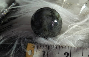1.5" Mini Labradorite Flash Sphere with Stand