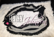 Black & Grey Betsey Johnson Extra Long Infinity Scarf