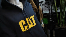 Load image into Gallery viewer, Black Caterpillar CAT Logo Extra Thick Hoodie XL
