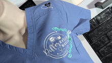 Load image into Gallery viewer, Nurse Drip Custom Pressed Scrub Top XS NWT
