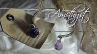Amethyst Crystal Stainless Steel Bracelet