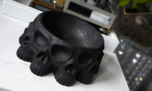 Load image into Gallery viewer, Gothic Black Skull Entry Kitchen Bath Bowl Dish
