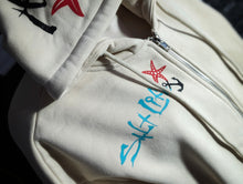 Load image into Gallery viewer, Ocean Vibes Shark Waves Glitter Hoodie Men&#39;s SM
