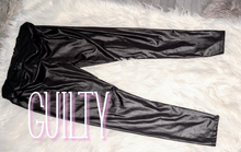 Load image into Gallery viewer, Guilty &amp; Ardene Black Pu Leather Leggings LG (2 pairs)
