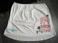 Custom Pressed White Ocean Vibe Skirt XXL