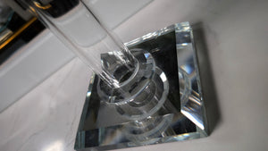 Glass & Bling Candle Holder & Chrome Bling Planter