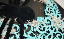 Load image into Gallery viewer, Gothic Tiffany Blue &amp; Black Spider &amp; Buddha Canvas Art (4pcs)
